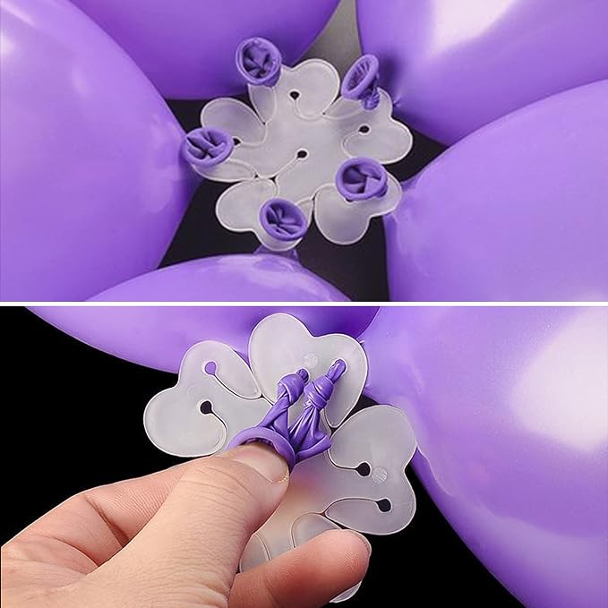 100 Pieces Flower Balloon Clips Balloons Holder Balloon Arch Clips - Image 4