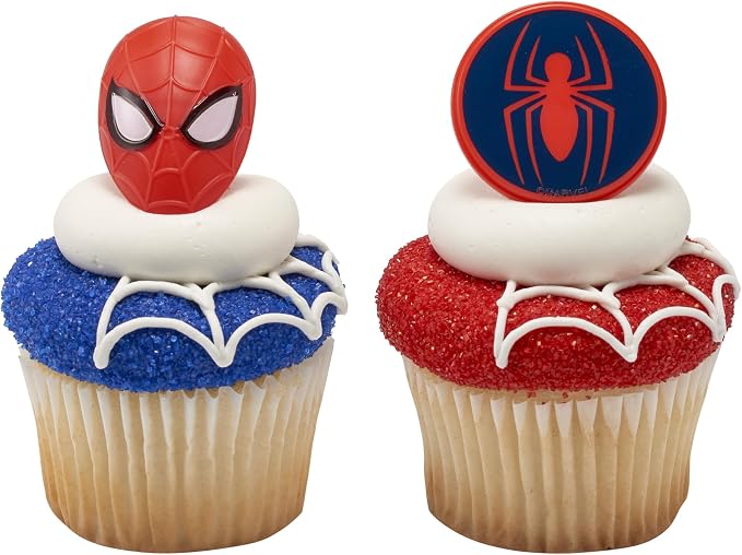 DecoPac Marvel's Spider-Man™ Spider and Mask Rings, Spider-Man Cupcake - Image 7