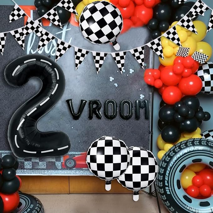 134pcs Balloons Race Car Birthday Party Supplies Decorations - Image 5