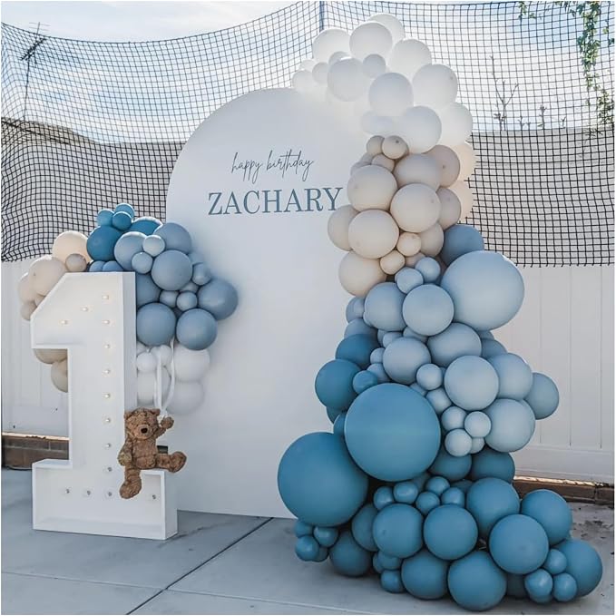 Dusty Blue Balloon Garland Kit by IHEPYQ