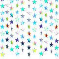 Patelai 130 ft Star Garland Banner Decor, Holographic Iridescent by Patelai