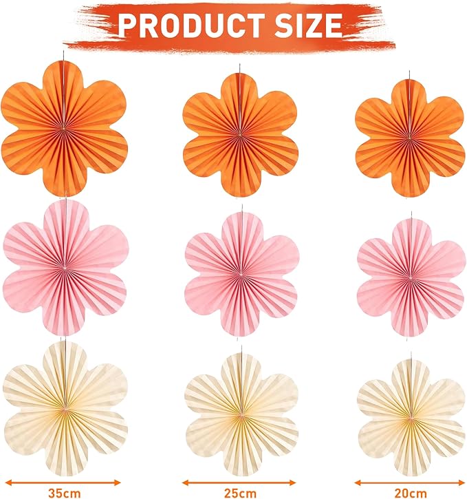 Roetyce Flower Retirement Decorations, Boho Pink Orange Retirement Banner | - Image 7