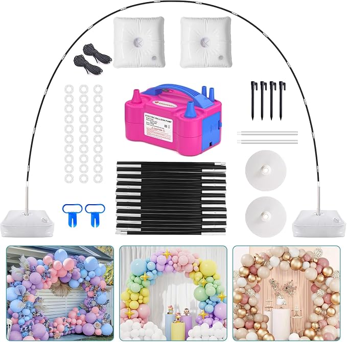 IDAODAN Balloon Arch Kit and Balloon Pump, Balloon Arch Stand by IDAODANBalloonArchStandDecorations