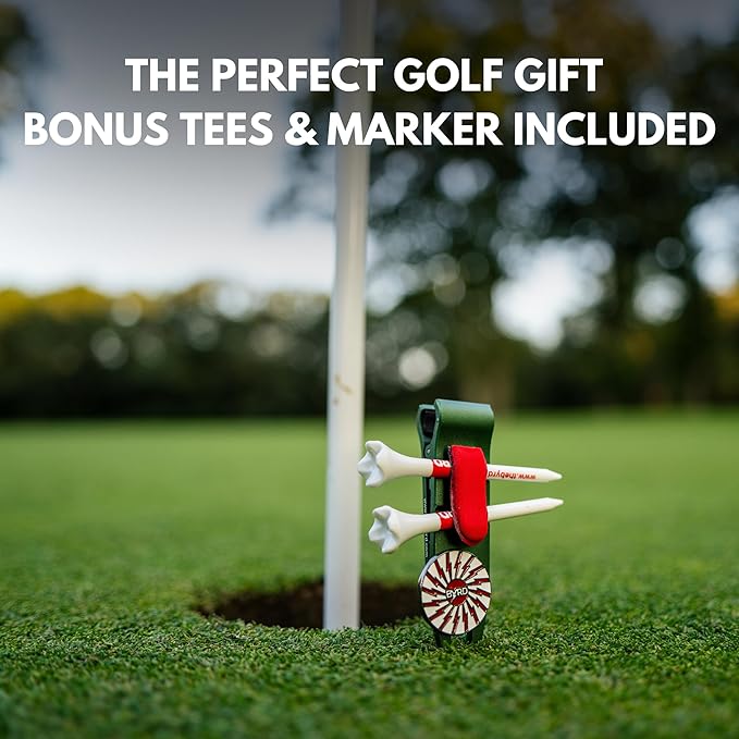 The Byrd Divot Clyp Golf Multitool - Divot Tool & Clip | Organizes Your Tees, Ball Marker & Divot Tool All in One | Essential Golf Gear for Focused Rounds | Golf Accessories for Men (Green)