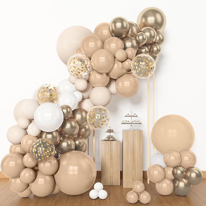 Amandir 153pcs White Sand Balloon Garland Arch Kit Different Sizes | 18 12 10 5 - Image 4