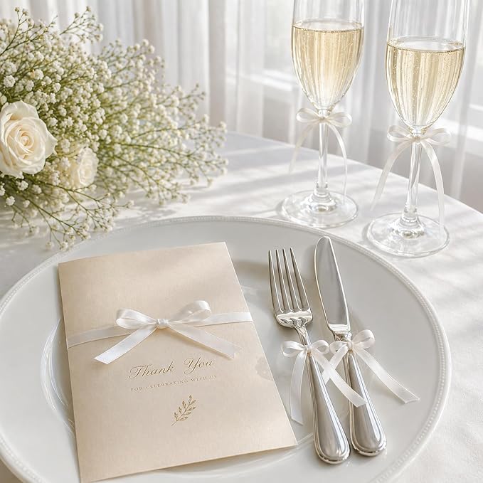 KINGLAKE White Satin Ribbon - Image 6