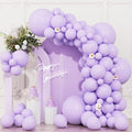 104pcs Pastel Purple Balloons Garland Arch Kit, 18 12 10 5 Inch | Macaron Light by OWPFJG