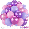 Pink and Purple Balloons by Froova