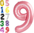 Number 8 Balloon 40 Inch Pearl Pink Balloon by Argthjy