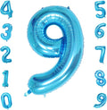 40 Inch Blue Number Balloons, Helium Mylar Foil Number Balloons by Unknown