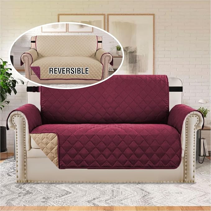 H.VERSAILTEX Reversible Loveseat Couch Cover - Image 3