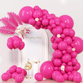 Voircoloria 130pcs Hot Pink Balloons Garland Arch Kit, 18 12 10 5 Inch | by Voircoloria