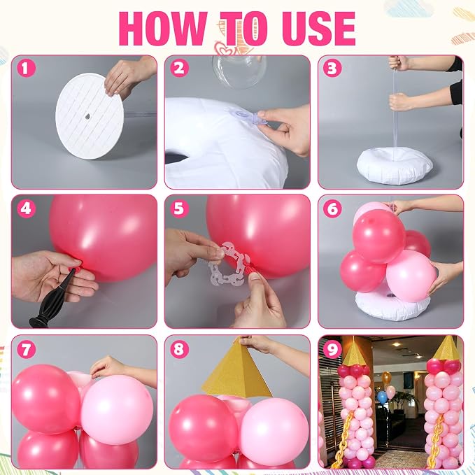 Soulchen Princess Birthday Party Decorations Balloon Tower Stand Wizard Party - Image 3