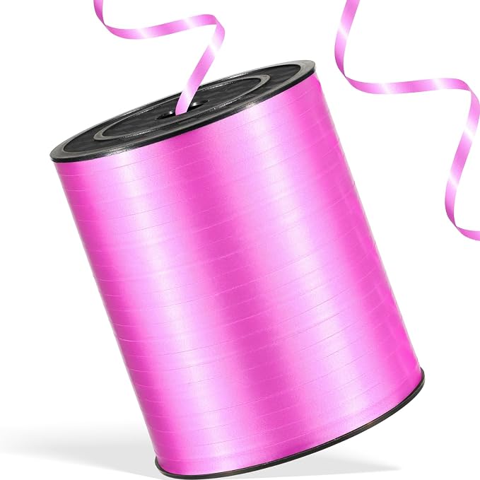 600 Yards Hot Pink Curling Ribbon 1/5‘’ Hot Pink Balloon String by Unknown