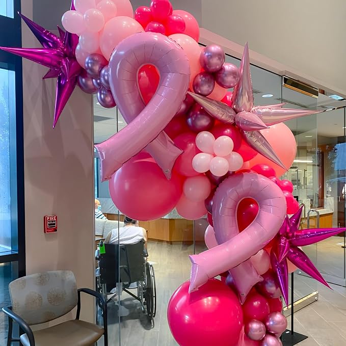 Voircoloria 110pcs Hot Pink Latex Party Balloons, 12inch | - Image 4
