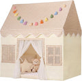 Kids Play Tent Indoor: with Mat, Tassel Garland by Senodeer