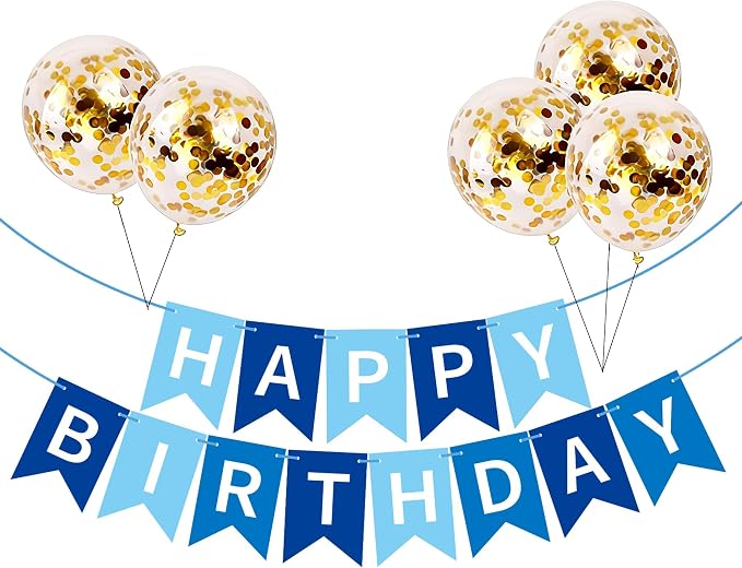 Happy Birthday Banner Sign Bunting Hanging Decorations by Unknown