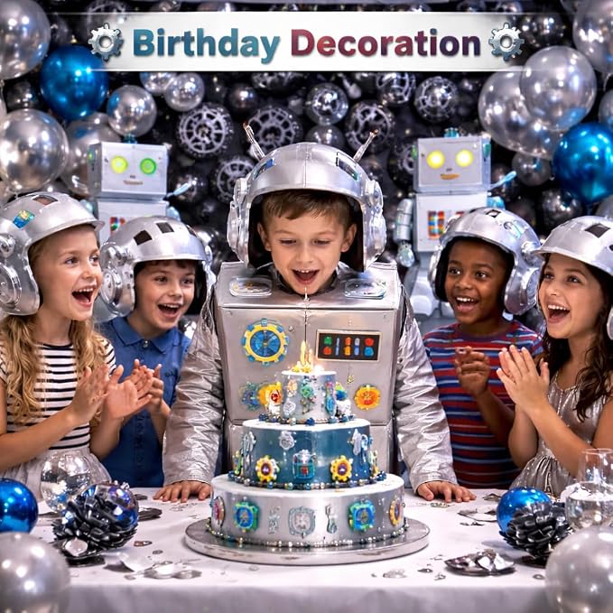 Chrome Silver Metallic Latex Balloons, 100 Pack 12 Inch Round Helium Silver - Image 2