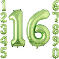 Light Green Number 16 Balloon 40 Inch, Shiny Foil Sweet 16 Party Supplies | by Unknown