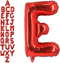 40 Inch Red Letter E Balloons, DIY Phrase Foil Alphabet Letter E Balloons DIY by LHOAVWE