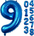 40 Inch Navy Blue Number 9 Foil Balloon by Unknown