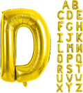 Gold Letter Balloons 40 Inch Large Letter D Balloon Aluminum | Foil Mylar Big by YUNSHANGMO