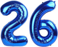 Giant Navy Blue 26 Balloon Number 40 Inch, 26 Number Balloons Birthday Supplies by Upgesy