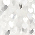 White -Silver Disco Party-Decoration Heart Garland - 52ft Birthday New Years by LastingSurprise