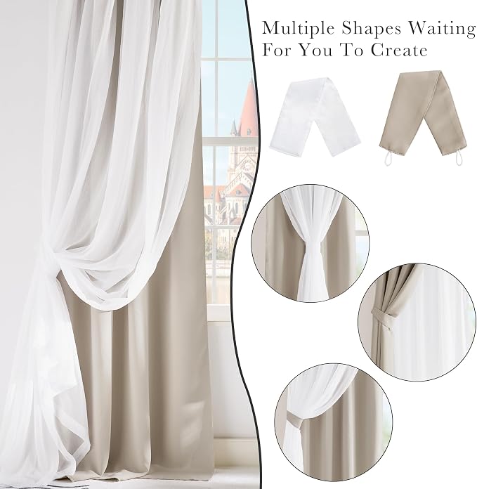 PONY DANCE 2 Layers Curtains Set, 2 Panels | Room Darkening Mix & Match Room - Image 9