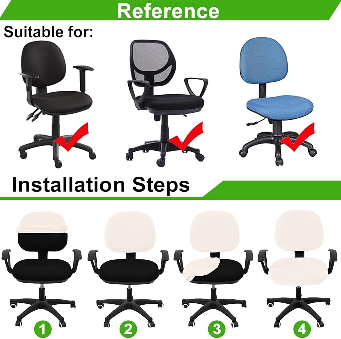 Smiry Office Computer Chair Covers - Image 6