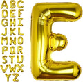 40 Inch Gold Letter E Balloon Big Foil Helium Letter Balloons A-Z | Giant Large by SULALABOO