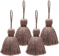Big Size 4 PCS Tassels for Crafts, Handmade Hanging Tassels for Pillow Decor by NINGYOHI
