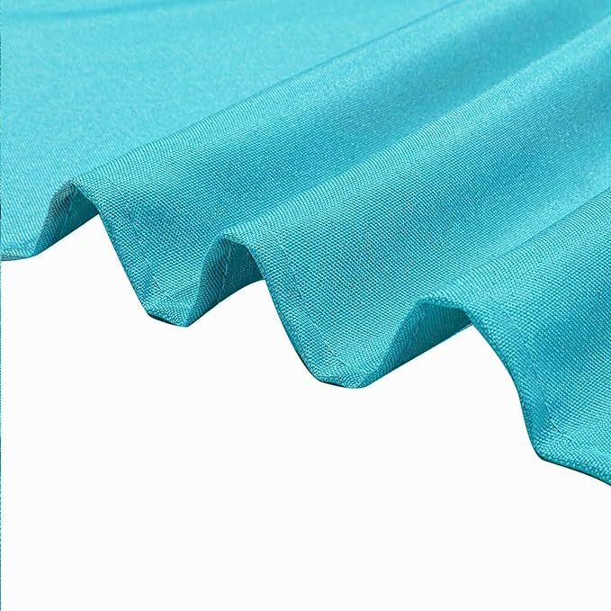 Efavormart 90" Turquoise Wholesale Linens Polyester Square Linen Tablecloth for Kitchen Dining Catering Wedding Birthday Party