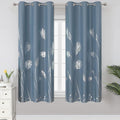 Stone Blue Blackout Curtains for Living Room, Room Darkening Curtains by ESTELARTEXTILER