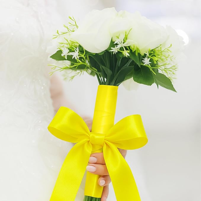 1 1/2In 30Yards Lemon Yellow Ribbon - Image 5