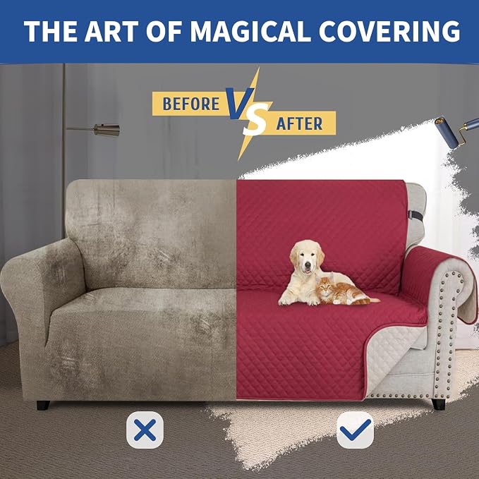 XINEAGE Quilted Chair Sofa Cover Waterproof Chair Covers - Image 6