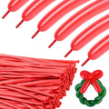 Party Balloons - Pearl Red 260 Long Balloons by KEXINGTUO