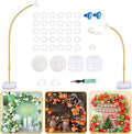 Bazen Balloon Arch Stand Kits Gold 8.2FT&5FT Half Arch Backdrop Stand | Balloon by Bazen