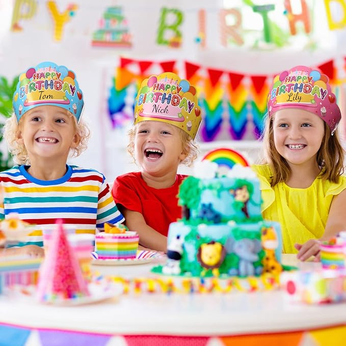 Yunsailing 36 Pcs Happy Birthday Crowns - Image 6