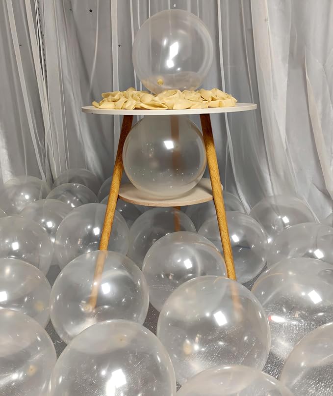 300 Pack Clear Balloons 12 Inch Latex Clear Latex Party Balloon Bulk - Image 4