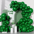 Ouddy Party 129Pcs Dark Green Balloons Different Sizes 18 12 10 5 Inch by OuddyParty