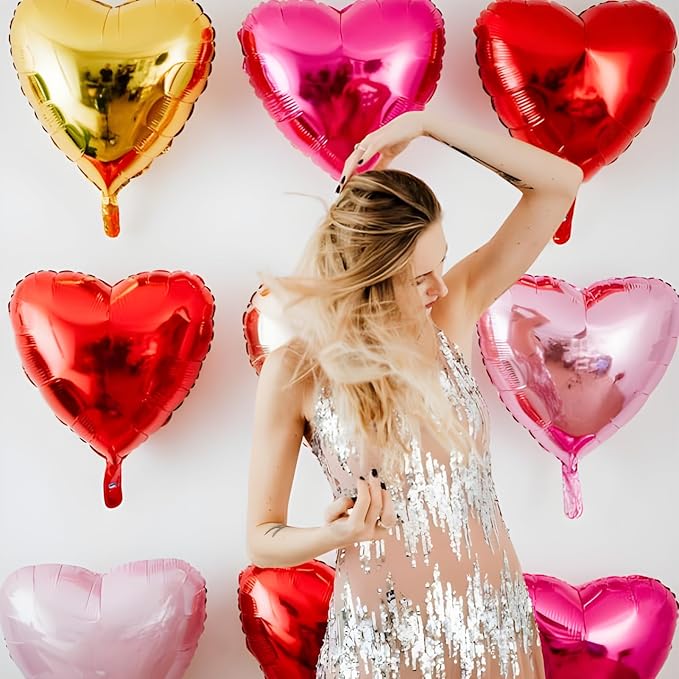 18inch Pink Heart Balloons - Image 6