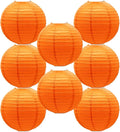 Orange Paper Lanterns Hanging Chinese Round Lanterns by BARTHEW