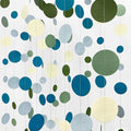 Sage Green and Dusty Blue Party Decorations Polka Dots Garlands Hanging Paper by pinkblume