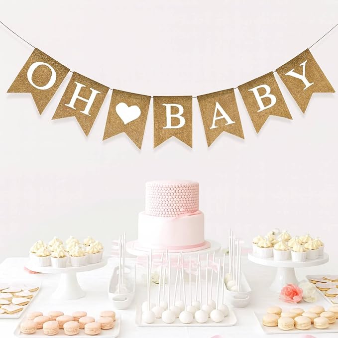 Anwyll Burlap Oh Baby Banner - Image 6