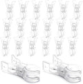 20 Pack Balloon Arch Clips, 3.5'' Clear Plastic Spring Clamps | Heavy Duty Clips by Huiguli