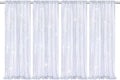 Laser Silver Sequin Backdrop Curtains 4 Pcs 2ftx8ft Glitter Fabric | Sparkly by B-COOL
