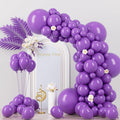 Voircoloria 130pcs Purple Balloons Garland Arch Kit, 18 12 10 5 Inch | by Voircoloria
