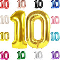 Gold Number 10 Balloon 40 Inch by IWERP