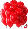 Bezente Red Balloons Latex Party Balloons 100 Pack 12 inch | Red Balloons by Bezente